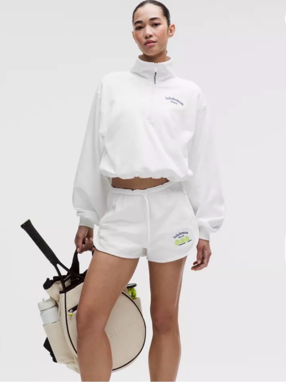 🆕 lululemon Terry Tennis Half Zip Size L 🆕
